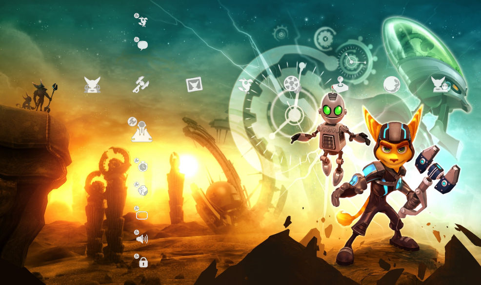 Ratchet and Clank theme preview