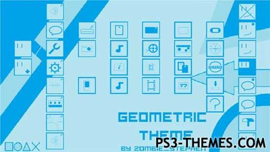 Geometric theme preview