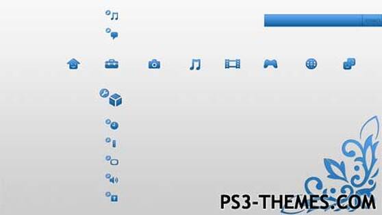 White & Blue theme preview