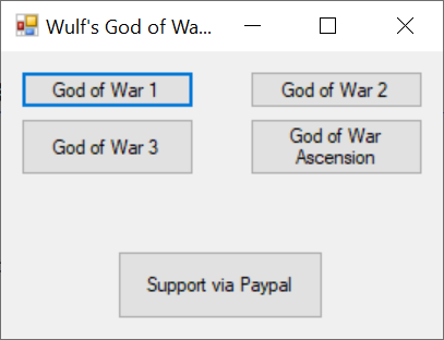 GoWSaveEdit main window