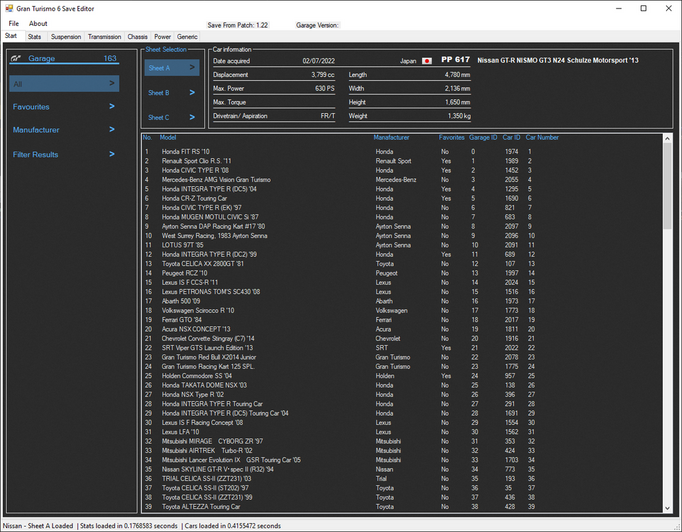 Gran Turismo 6 Save Editor