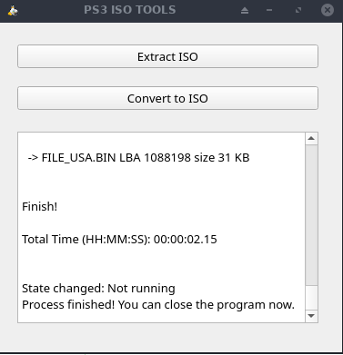 Linux PS3 ISO Tools GUI