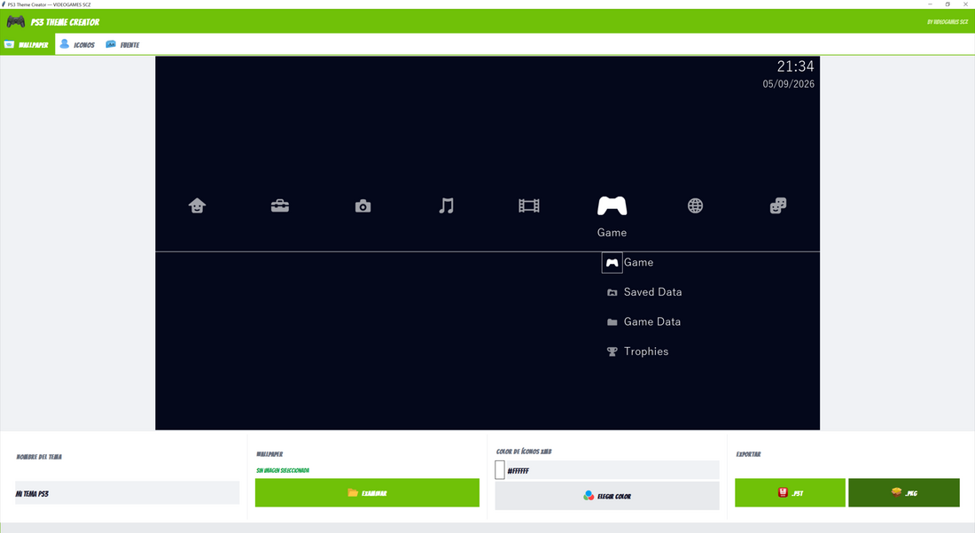 PS3 Theme Creator
